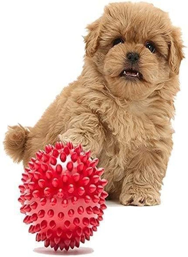 Anika Light Flashing with Spike Balls Set of 4 Pcs for Kids Playing Fun Ball Toy Set - Multi Color - Image 3